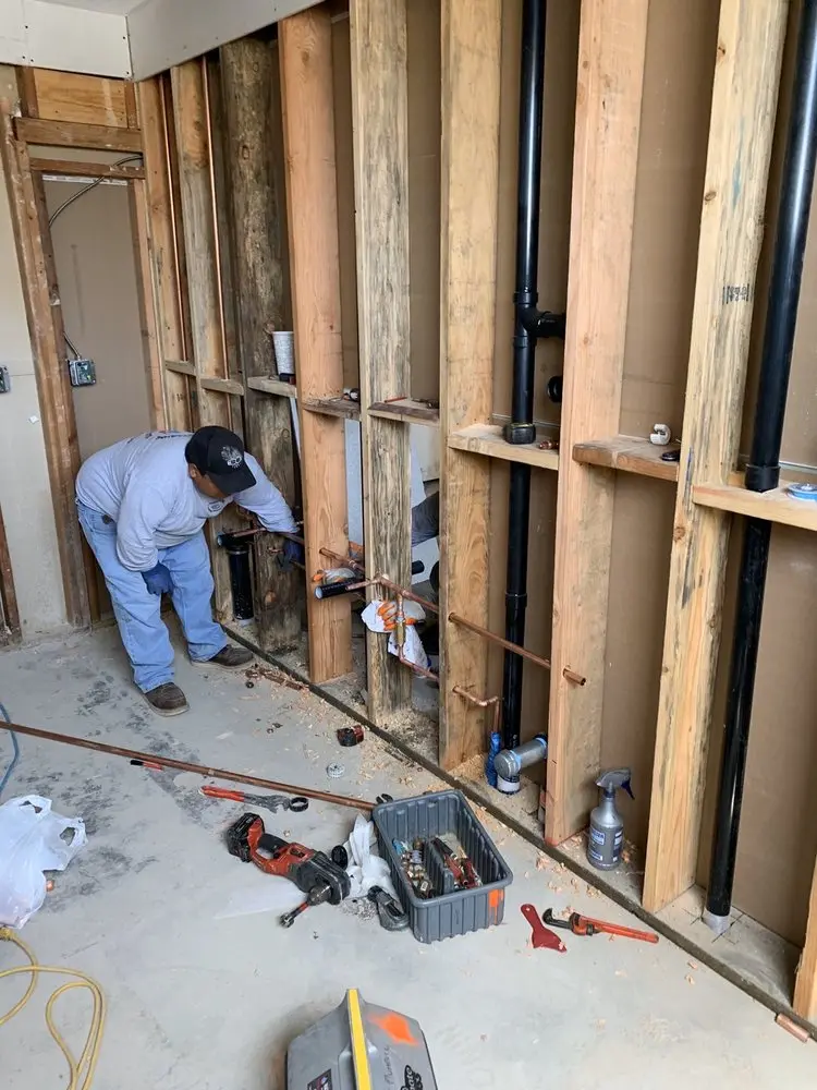 Commercial rough-in plumbing for Gas Line Repair in Holly Park